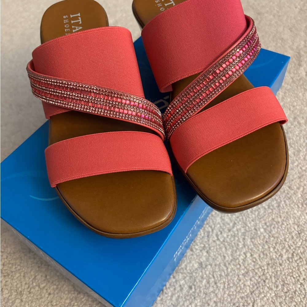 NIB Italian Shoemakers Pink Sandals 7.5 - Picture 3 of 8